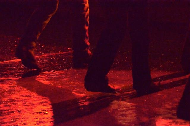 stepin in rain